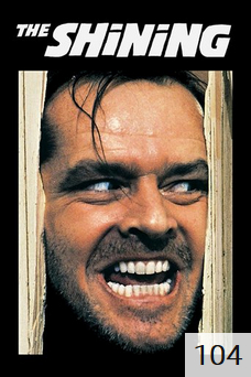 Poster for The Shining with 104 ratings.