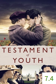 Poster for Testament of Youth with an average rating of 7.4.