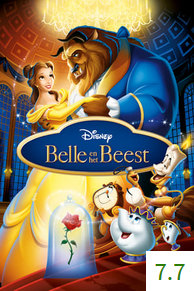 Poster van Belle en het beest met een gemiddelde beoordeling van 7.7.