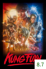 Poster for Kung Fury with an average rating of 8.7.