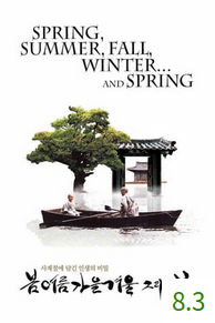 Poster for Spring, Summer, Fall, Winter... and Spring with an average rating of 8.3.