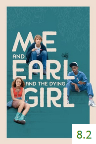 Poster for Me and Earl and the Dying Girl with an average rating of 7.8.