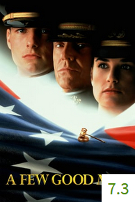 Poster for A Few Good Men with an average rating of 7.3.